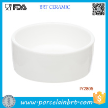 Plato de cerámica blanco personalizado para tazón de fuente de animales pequeños